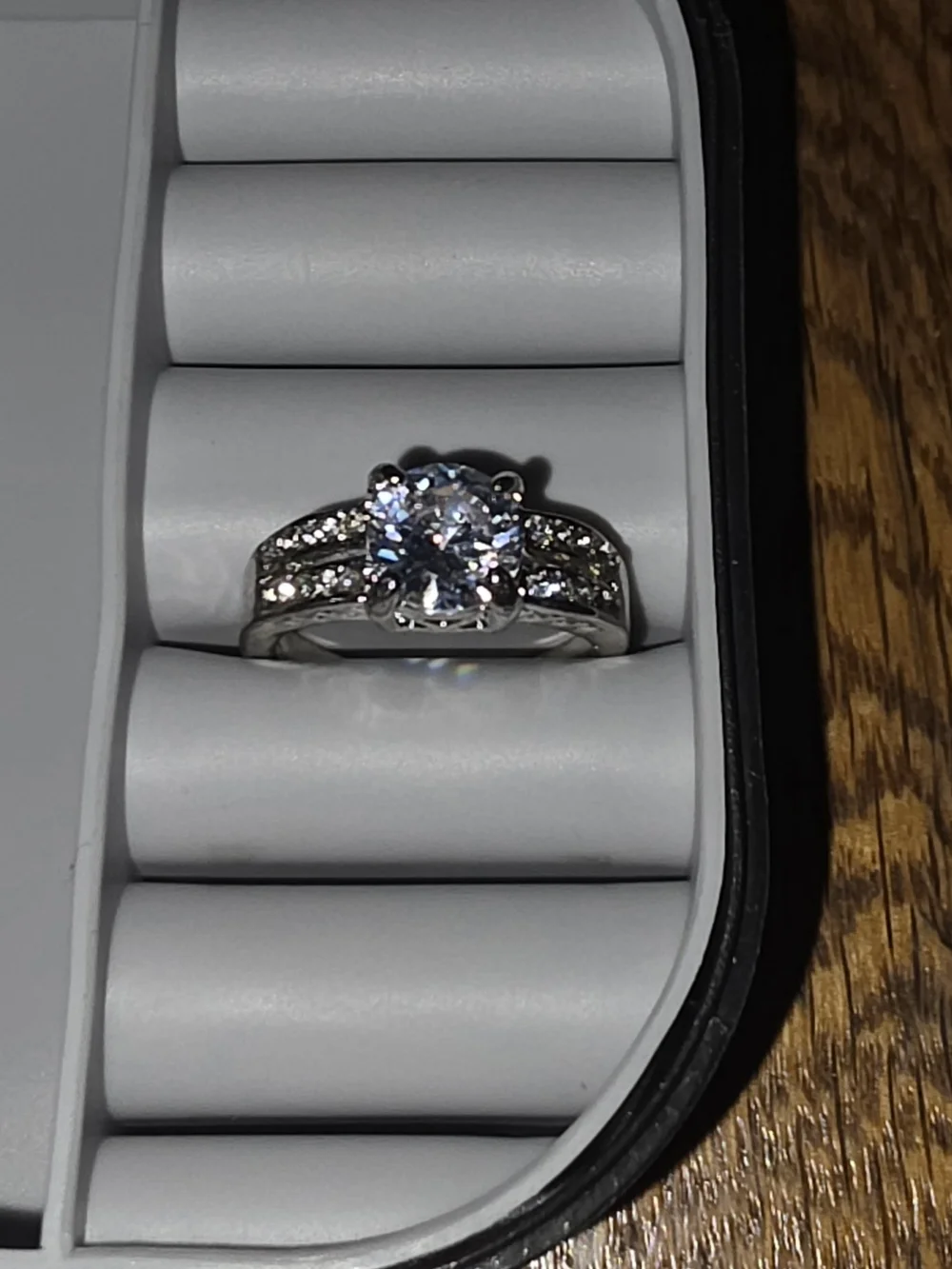 Round-Cut Cubic Zirconia Solitaire Ring - Size 8